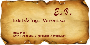 Edelényi Veronika névjegykártya
