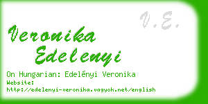 veronika edelenyi business card