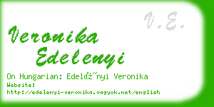 veronika edelenyi business card